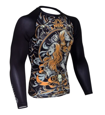 Боевая: Gemini Дизайн боксерские майки Муай Тай футболка Rashguard mma спортивная мужская футболка для мужчин бокс индивидуальные рашгарды