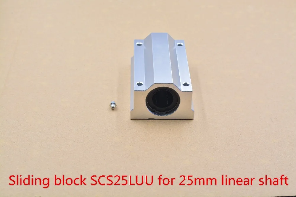 

SC25LUU SCS25LUU 25mm linear bearing slide block for rod round shaft XYZ Table CNC 1pcs