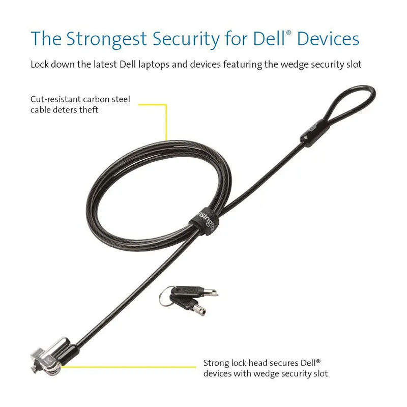 Оригинальный блокировочный ключ для ноутбука Kensington N17 устройств Dell