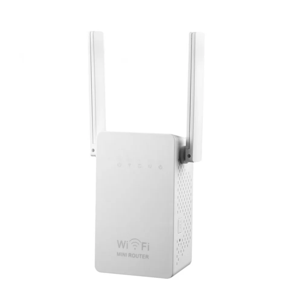Small Size WiFi Range Extender 300Mbps High Gain Universal Wireless-N AP/Repeater WIFI Router Dual Aerials