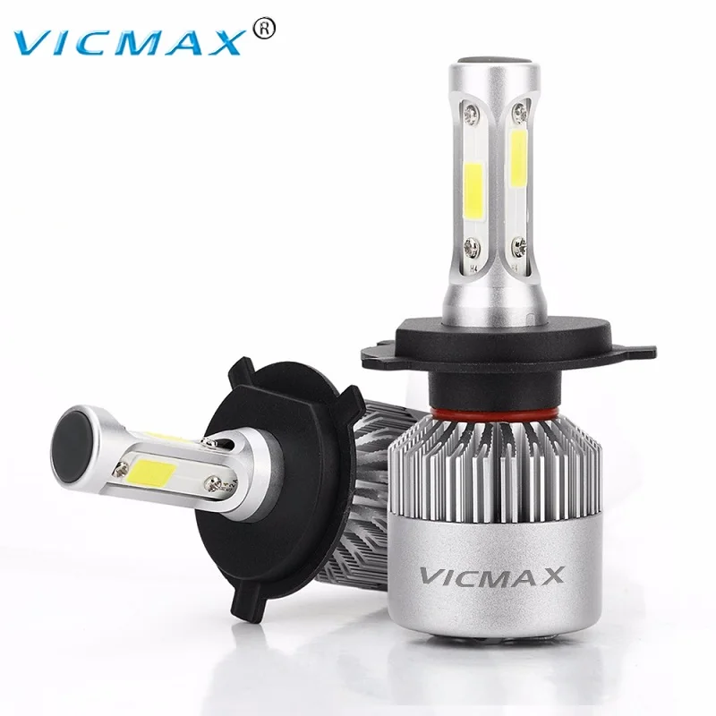Vicmax 2x H4 H13 9004 9007 Hi-Lo луч светодиодные фары автомобиля луковицы 72 Вт 6500 К удара 9012 9005