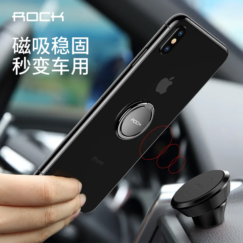 Rock Magnetic Ultra thin Finger Ring Bracket Phone Holder 360 Degree Rotation Car Mobile Phone Stand For iPhone X XS Samsung S10 Rock Magnetic Ultra thin Finger Ring Bracket Phone Holder 360 Degree Rotation Car Mobile Phone Stand For iPhone X XS Samsung S10