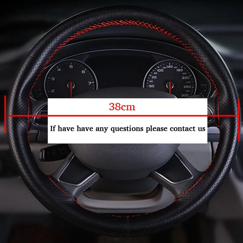 Car Braid Leather Steering Wheel (15)