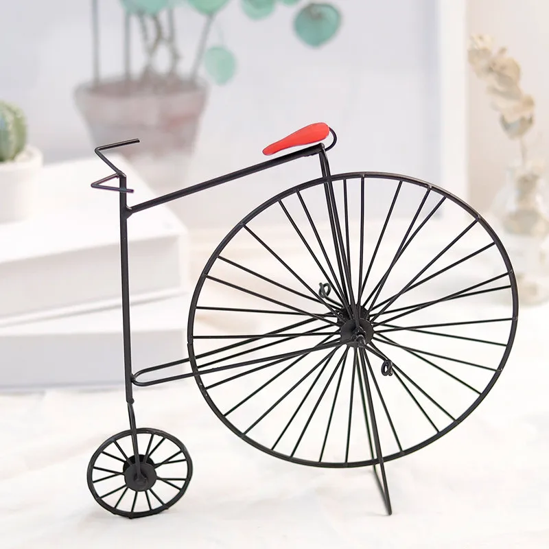 

Creative Metal Bike Model High Quality Abstract Bicycle Figurine Iron Craft Retro Car Decoration Home Decoration Accessories