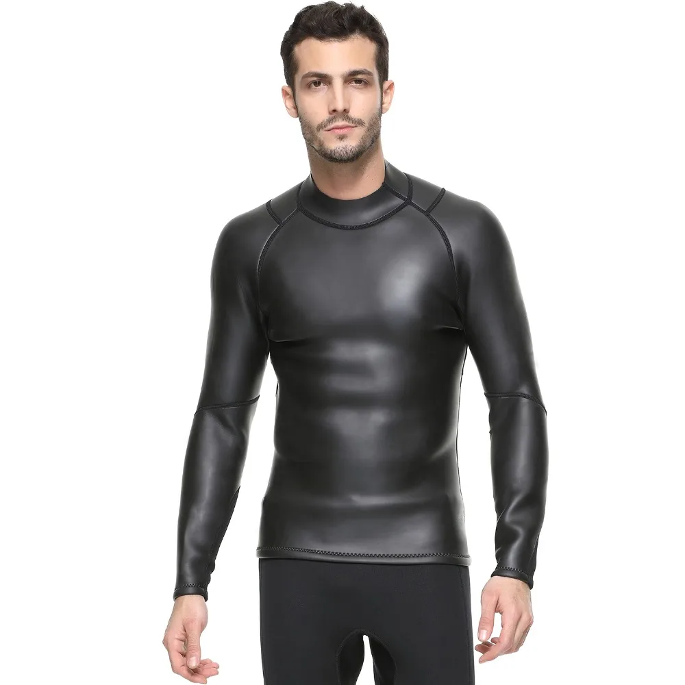 

SBART Neoprene 3mm men Swim Shirt Long sleeve Super elastic waterproof Snorkeling Smooth skin soft Light leather fabric T-shirt