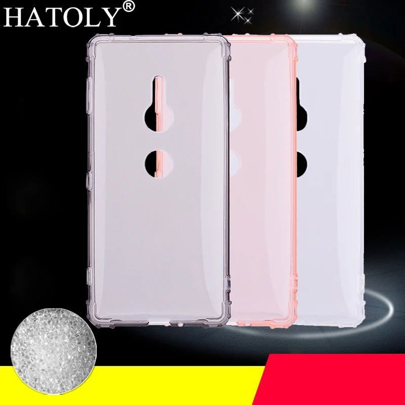 Чехол hatoly для Couqe sony Xperia XZ3 Прозрачный Силикон Чехлы антидетонационные мягкие ТПУ