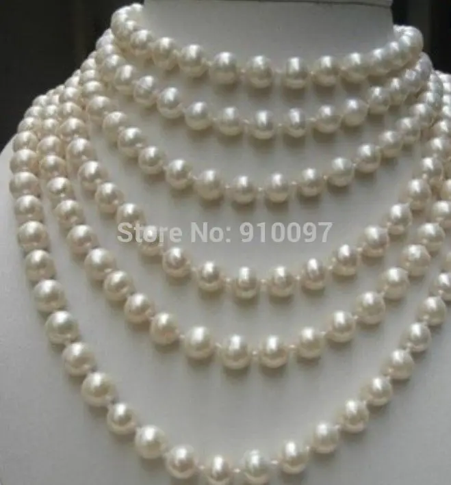 

LHX54013>>>>BEAUTIFUL 100 INCH 8-9MM WHITE AKOYA PEARL NECKLACE AAA
