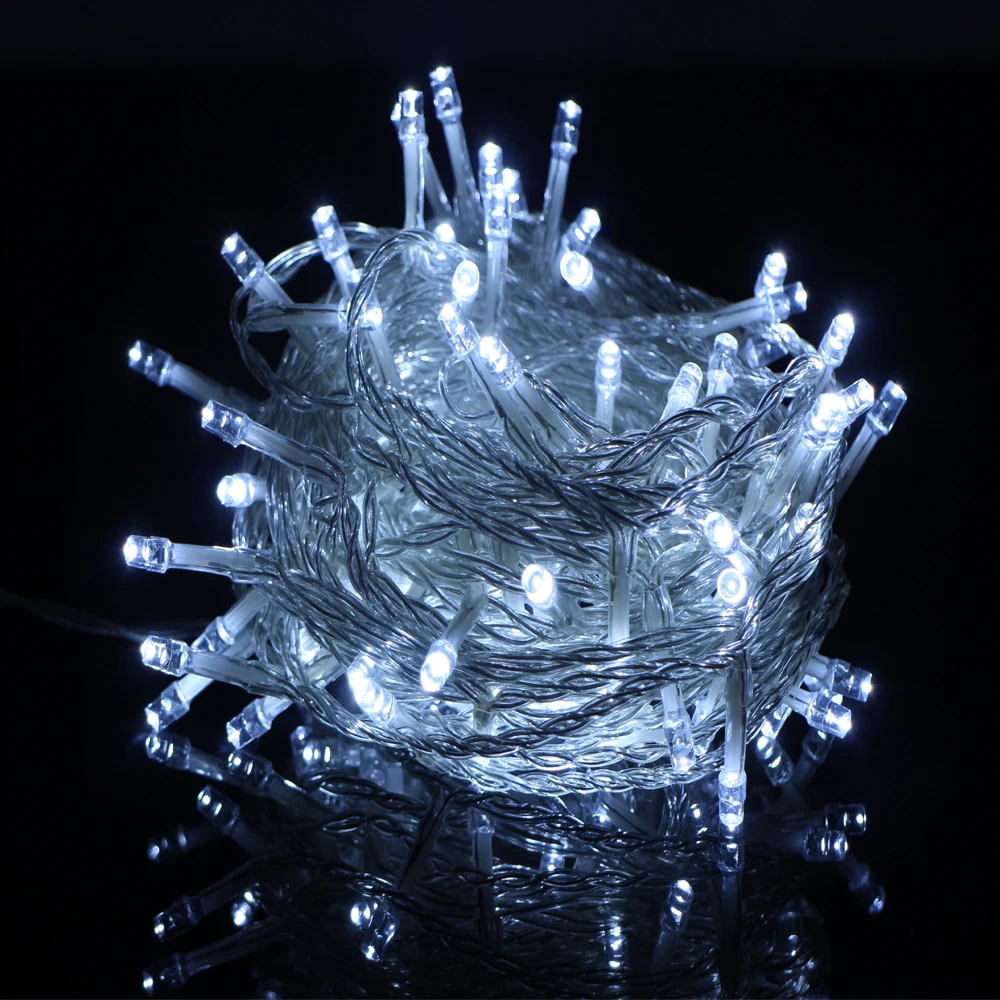 Проводные 10 м 100LED водонепроницаемые праздничные гирлянды для украшения дома