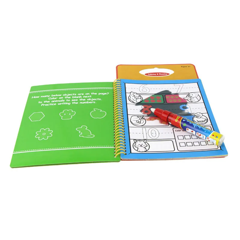 6 цветов Магия воды Рисунок раскраска Doodle Magic Pen Картина доска Juguetes для детей образования рисунок игрушки