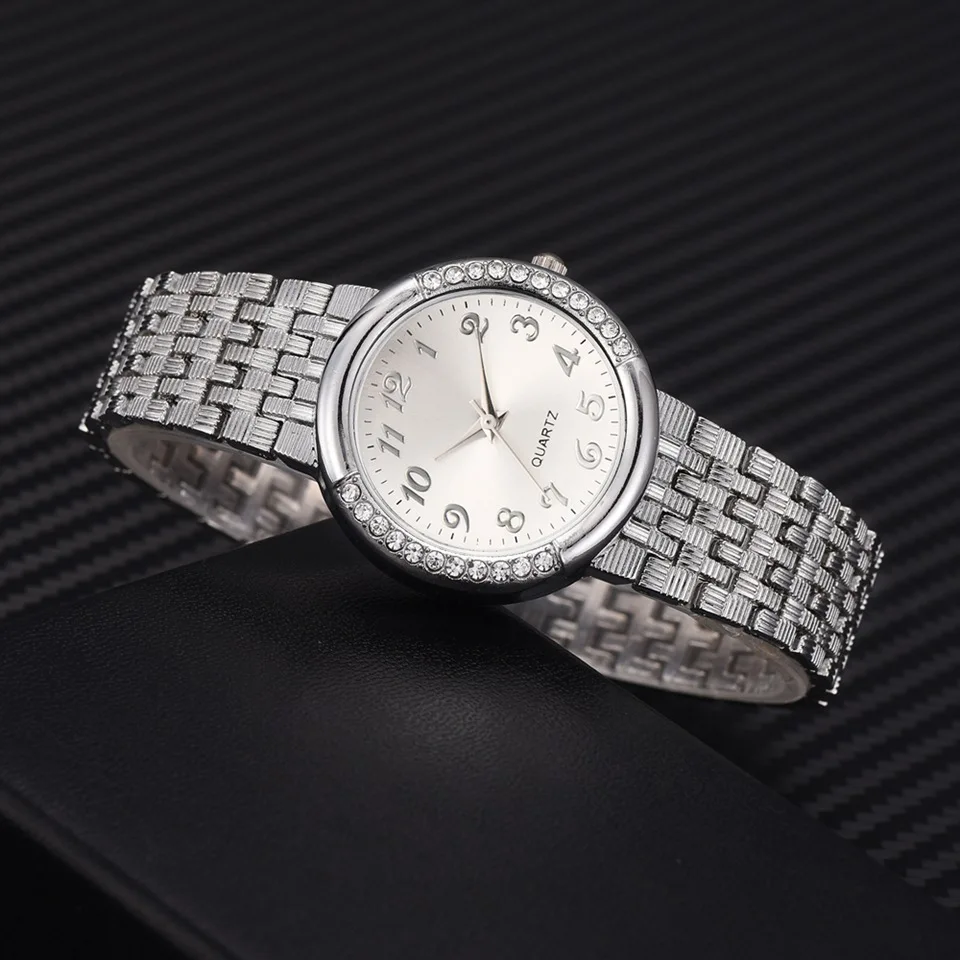 Relogio Feminino Роскошный топ бренд женские стальные часы кварцевые часы бриллианты золотые часы для женщин браслет наручные часы