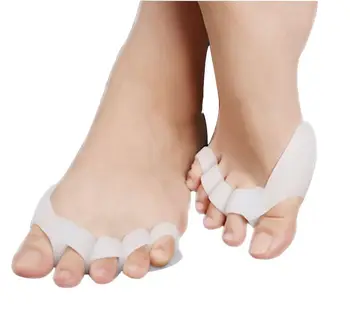 

Silicone Toe Separator with 5 Holes Feet Care Braces Supports Tools Bunion Guard Foot Hallux Valgus Orthotics Thumb Straightener