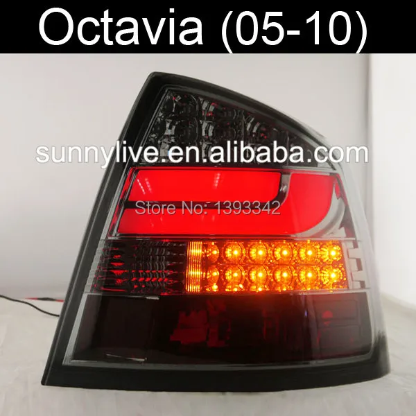 

FOR Skoda Octavia LED Rear Light BLACK Housing 2005 TO 2010 Year SN