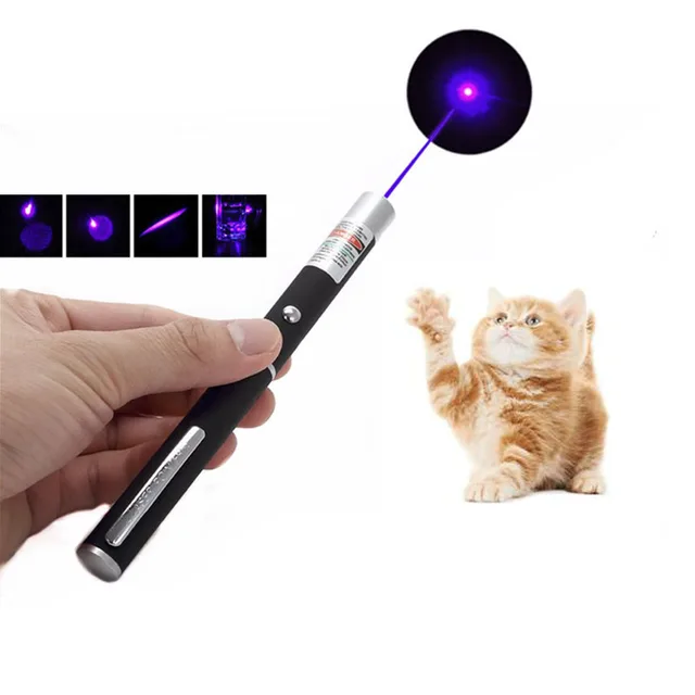 Buy Creative Funny Pet Cat Toys Purple Laser Pointer