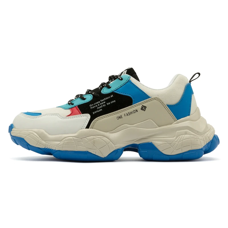 Tenis masculino; мужские дизайнерские кроссовки на плоской подошве; zapatillas hombre buty meskie; обувь+ мужские кроссовки; массивные корзины; hommes - Цвет: Синий