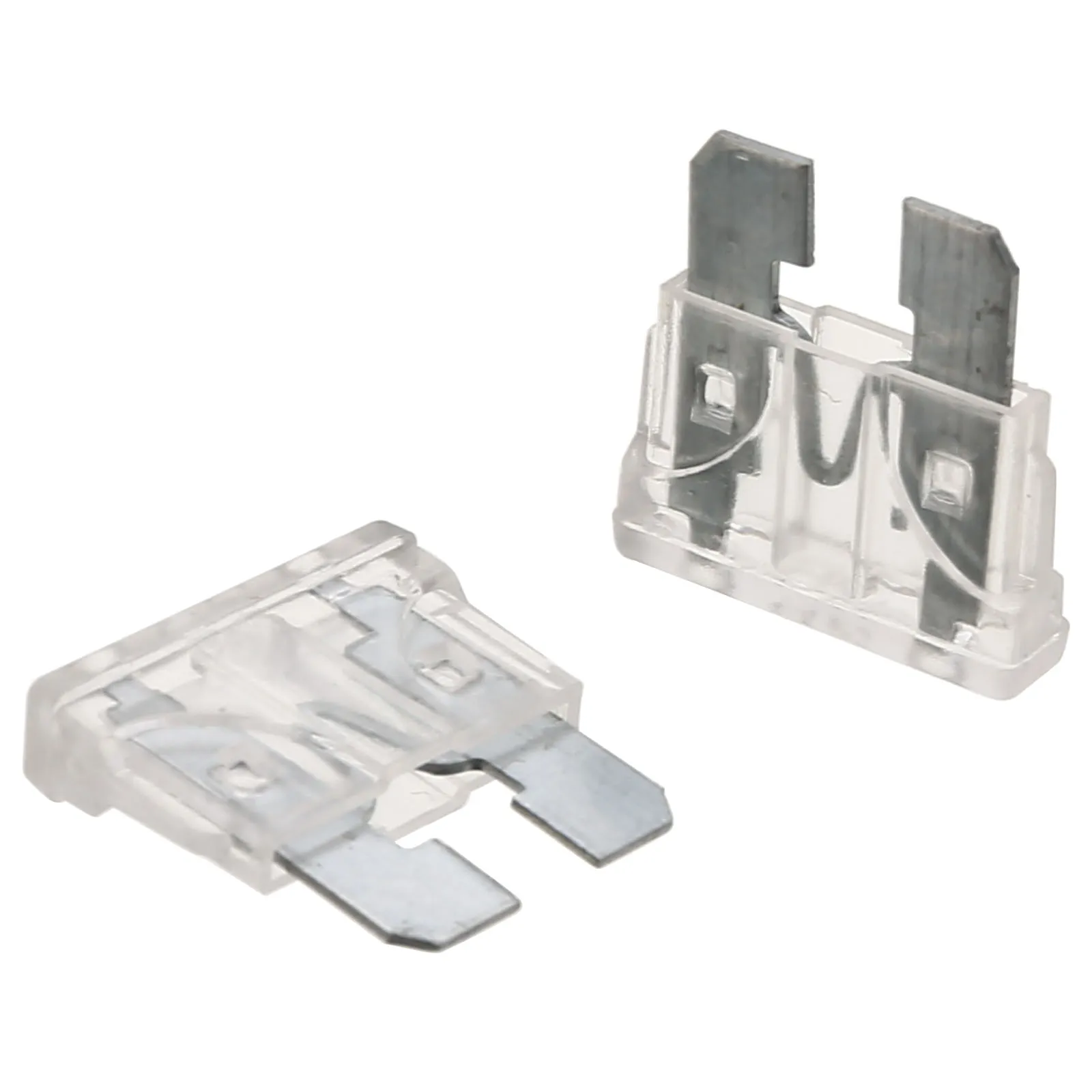 10Pcs/lot 25A Transparent Car FuseCoded Standard Blade Fuse for Auto Car Truck PC + Zn Alloy Material