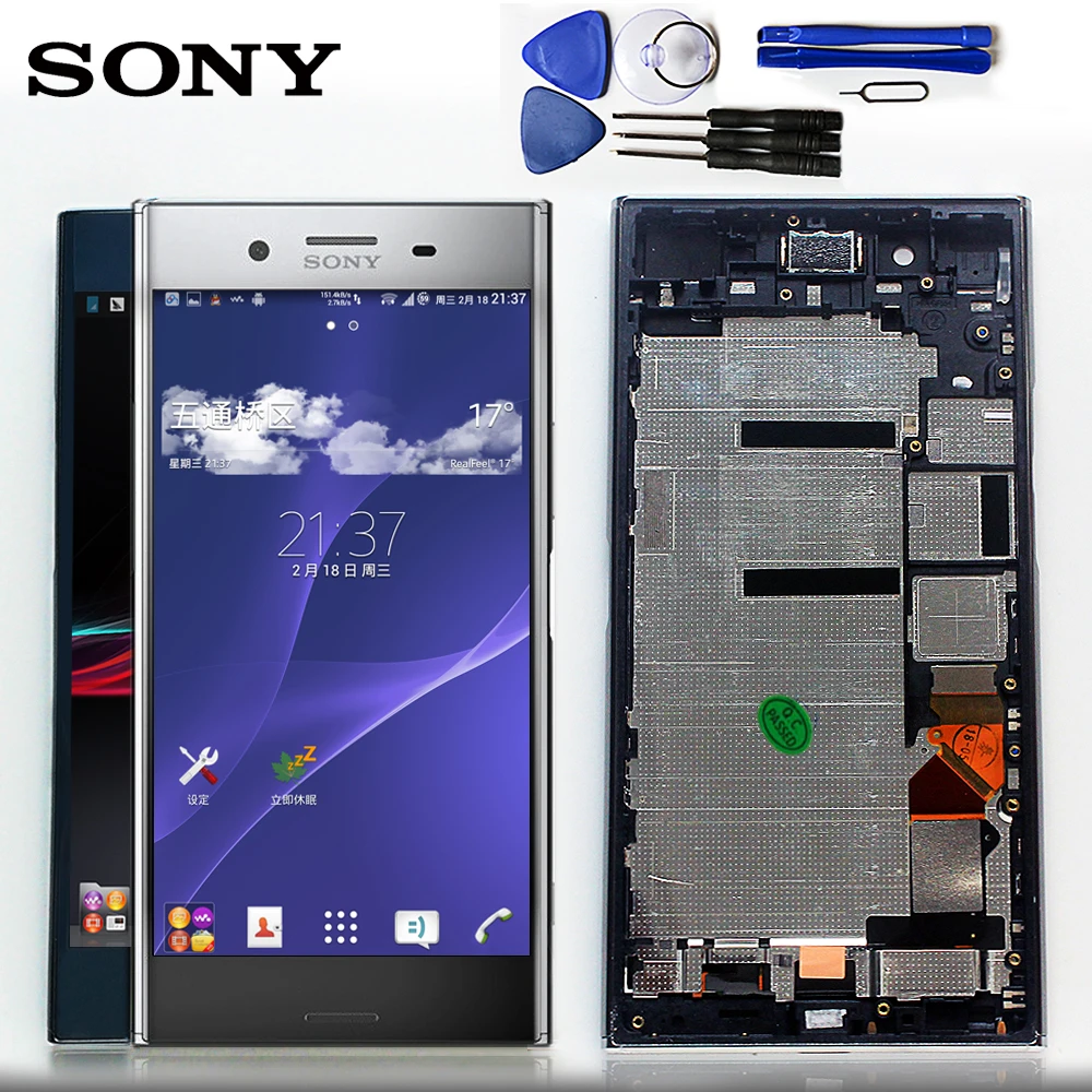 

3840*2160 LCD Display for Sony Xperia XZP XZ Premium G8142 touch screen 5.5 inch Digitizer Assembly G8141 Frame with Free Tools