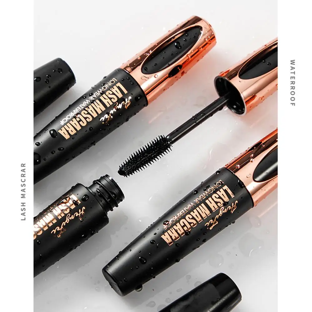 4D Smudge-proof Mascara Black Waterproof Makeup Eyelash Long Curling Mascara Eye Lashes Extension