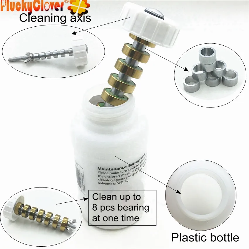 

1 pc High Quality Bearing Cleaner Bottle For The Bearing of fidget spinner ,skateboard,Longboard, Bearing 608 Cleaning Tools