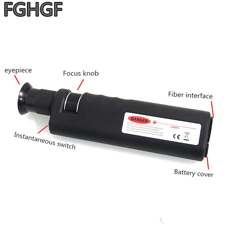 

Fiber End Face Meter Handheld Fiber Optic Microscope APC End Face Magnifier SC FC ST Diagnostic Tool Monocular Zoom 400x 200X