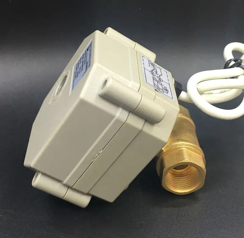 

Free Shipping BSP 3/8'' AC110V-230V Actuated Valve 3 Wires 4 Wires 2-Way DN10 Motorized Ball Valve With Indicator TF10-B2-C