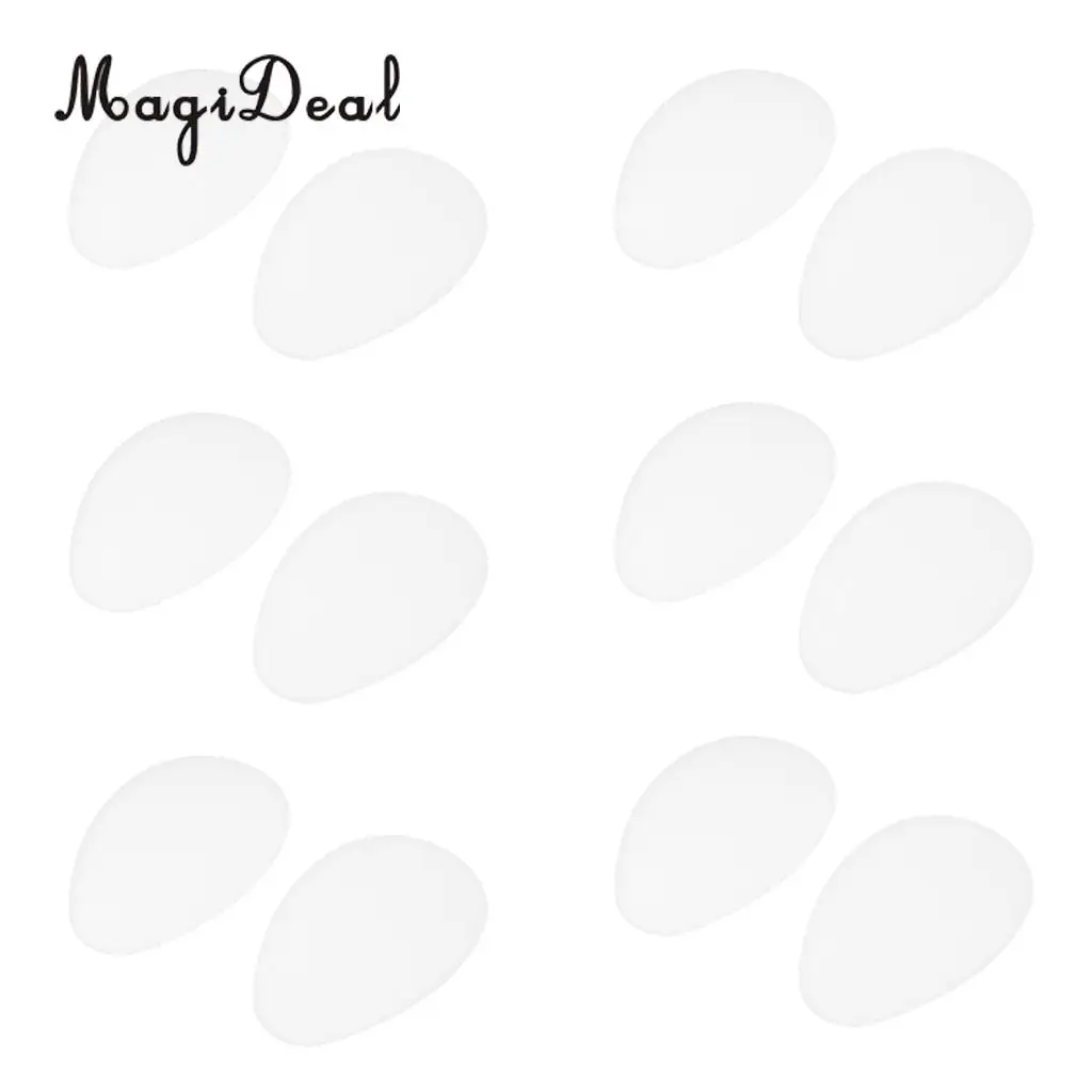 MagiDeal Men Women 6 Pair Shoes Sole Self Adhesive Grip Pad Non-Slip Pad Heels Slippery for Foot Pain Realif Camping Hiking Acce