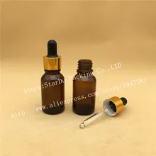 Free shipping 1000pcs 15ml Amber Glass Dropper Bottle,15cc Empty Bown Glass Essential Oil Bottle With Dropper