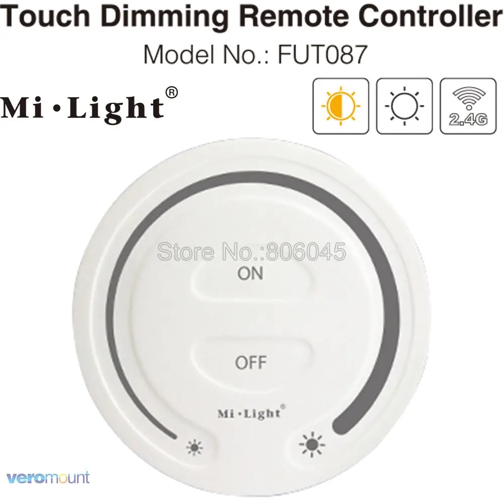 Milight FUT087 2.4G Wireless Touch Dimming Remote Dimmer Brightness