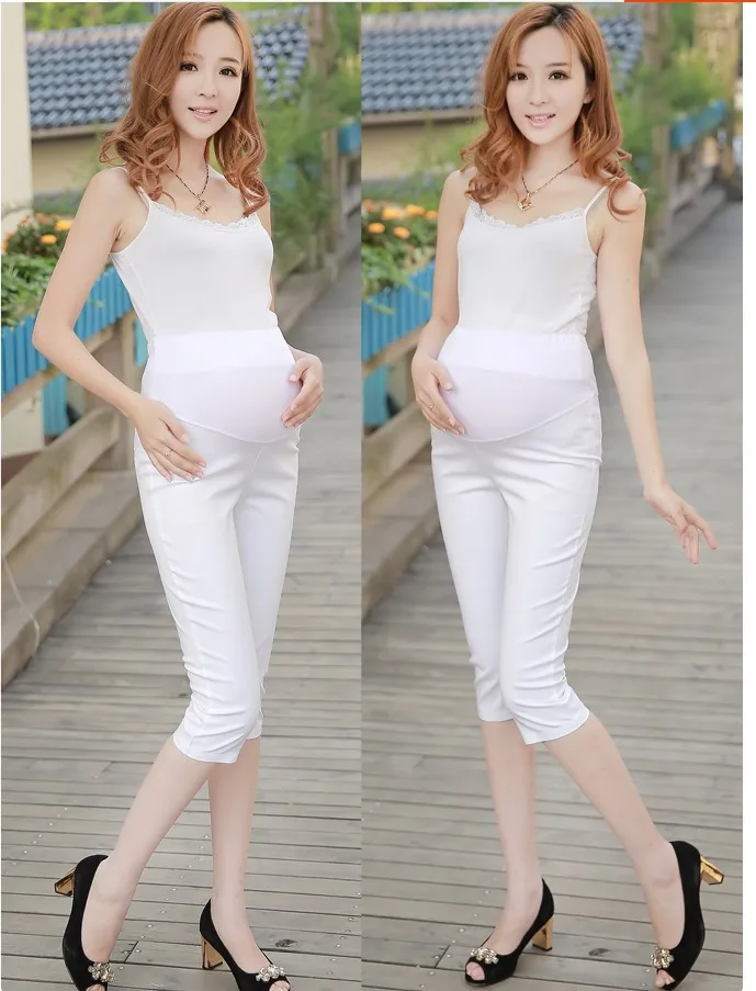 Одежда для беременных работы Капри колготки для новорождённых штаны для беременных эластичный живот защиты беременных женщин
