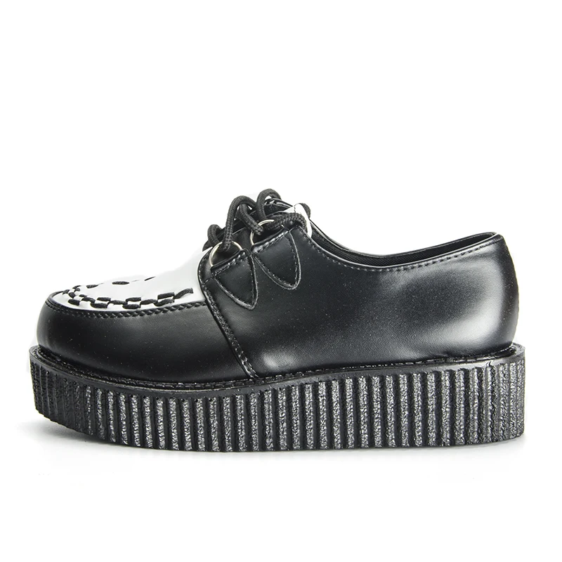 Fujin/Брендовая женская обувь на толстой мягкой подошве; обувь на плоской платформе; женская повседневная обувь черного цвета; женская обувь на толстой мягкой подошве со шнуровкой; большие размеры