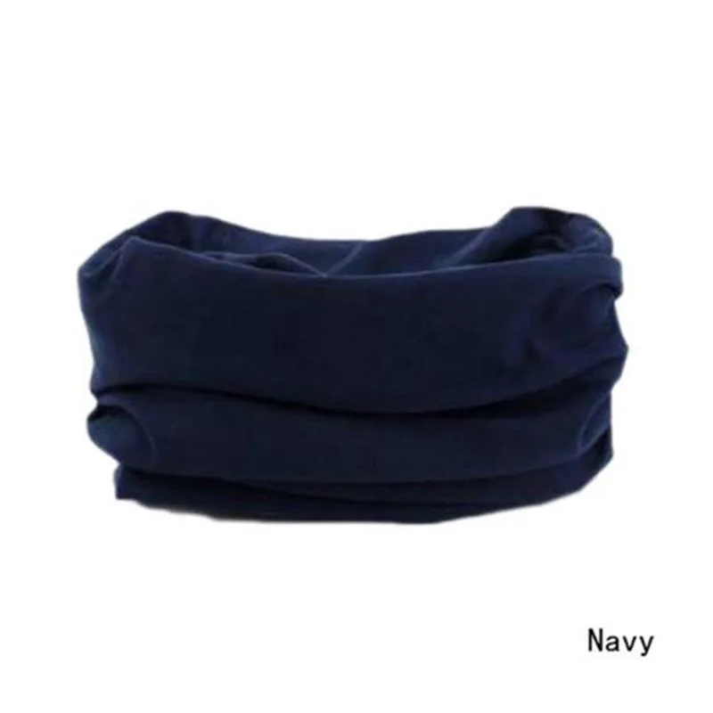 High Quality Men Women Neck Warmer Thermal Scarf Neckerchief Cycling Sports Working Protective Face Mask Headwear Parts - Цвет: Navy
