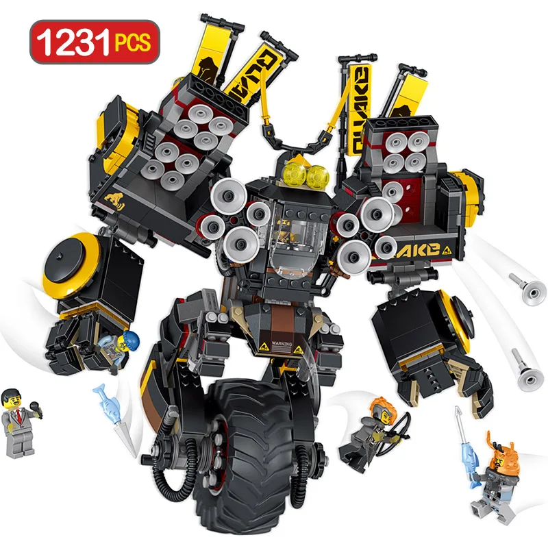

1231PCS Toys For Boys Film Quake Mech Series Bricks Compatible Legoingly Ninjagoed Blocks 70632 Figure Building Blocks Gift