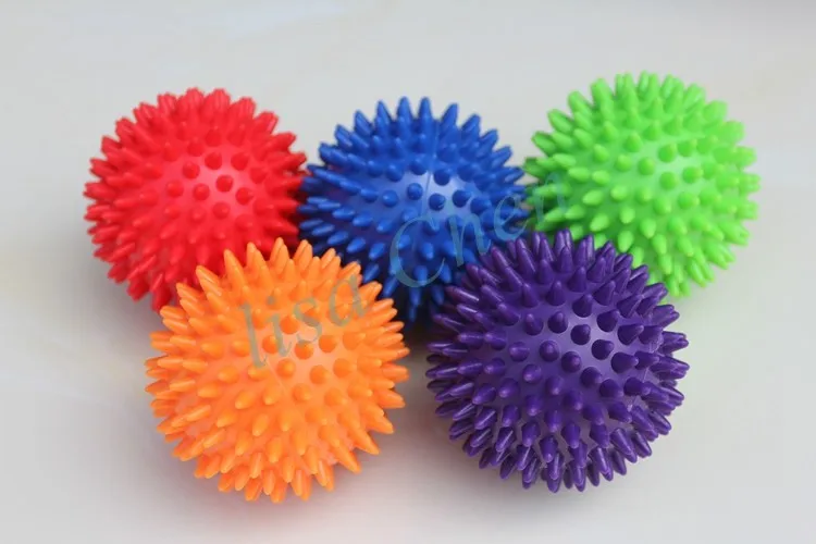 70 мм Массажный мяч для ног, спины, Spiky ball, триггер для йоги, релиз мышц, усталость, инструмент для кроссфита, мягкий мяч