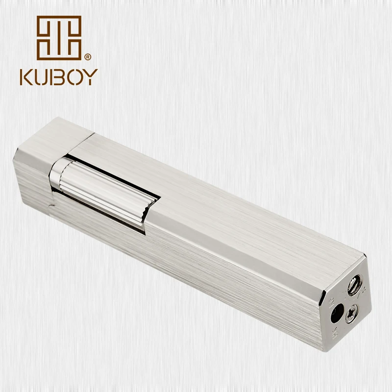 Высококачественная брендовая одежда KUBOY газовая зажигалка белый матовый Никель