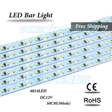 5 шт./лот 36/72 светодиодов 0.5 м СВЕТОДИОДНЫЕ панели света smd 5050 5630 7020 8520 4014 2835 12 В светодиодные жесткая газа белый/теплый белый/RGB под кабинет