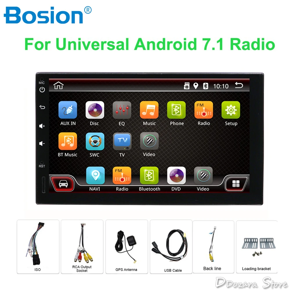 

4G RAM 2 din Android 9.0 Car Stereo 8 CORE GPS Navigation Auto Radio (AM/FM/RDS) Mirror Link 7 inch Touch Screen