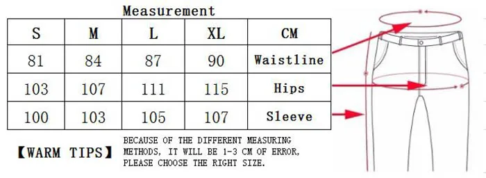 Fog Essentials Size Chart