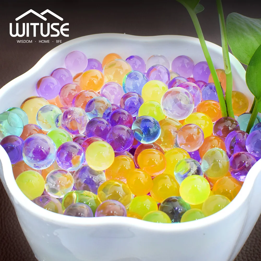 New Crystal Soil Water Beads Hydrogel Gel Polymer Seeds Flow Mud Grow
