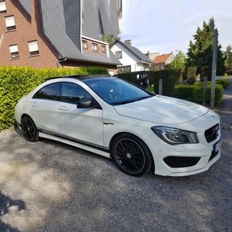 2 шт. боковые полосы стикеры автомобильные наклейки для Mercedes Benz W117 C117 X117 CLA AMG боковые наклейки полосы DIY наклейки для автомобиля