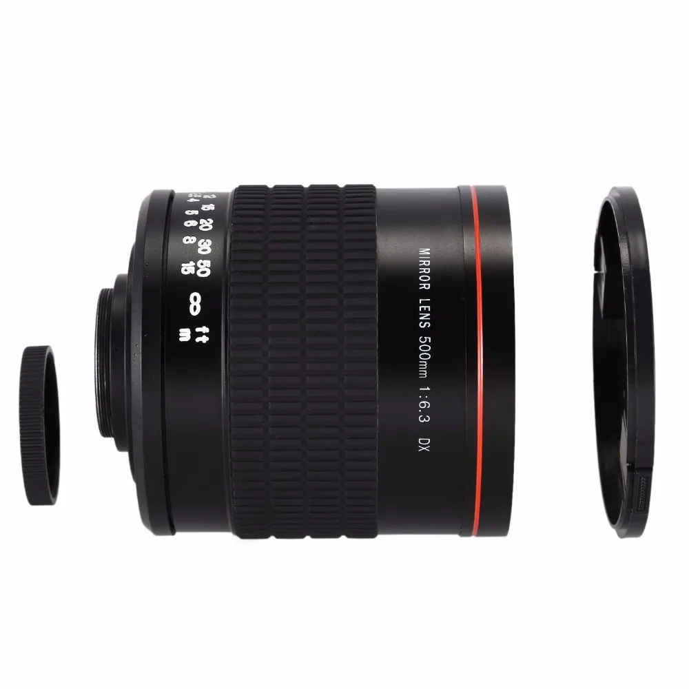 

Lightdow 500mm F6.3 Telephoto Mirror Lens + T2 Mount Adapter Ring For Nikon D5, D4s, D4, D3x, Df, D810, D800, D750, D610, D500