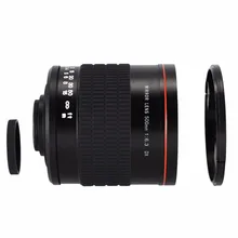 Lightdow 500mm F6.3 Telephoto Mirror Lens + T2 Mount Adapter Ring For Nikon D5, D4s, D4, D3x, Df, D810, D800, D750, D610, D500
