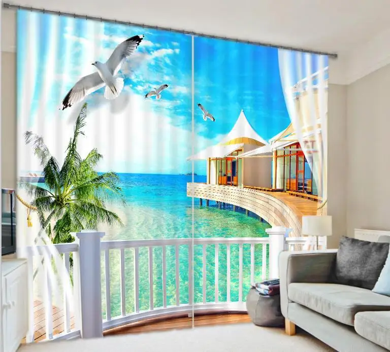 Aliexpress.com : Buy Custom Size Blue Beach Sea Luxury