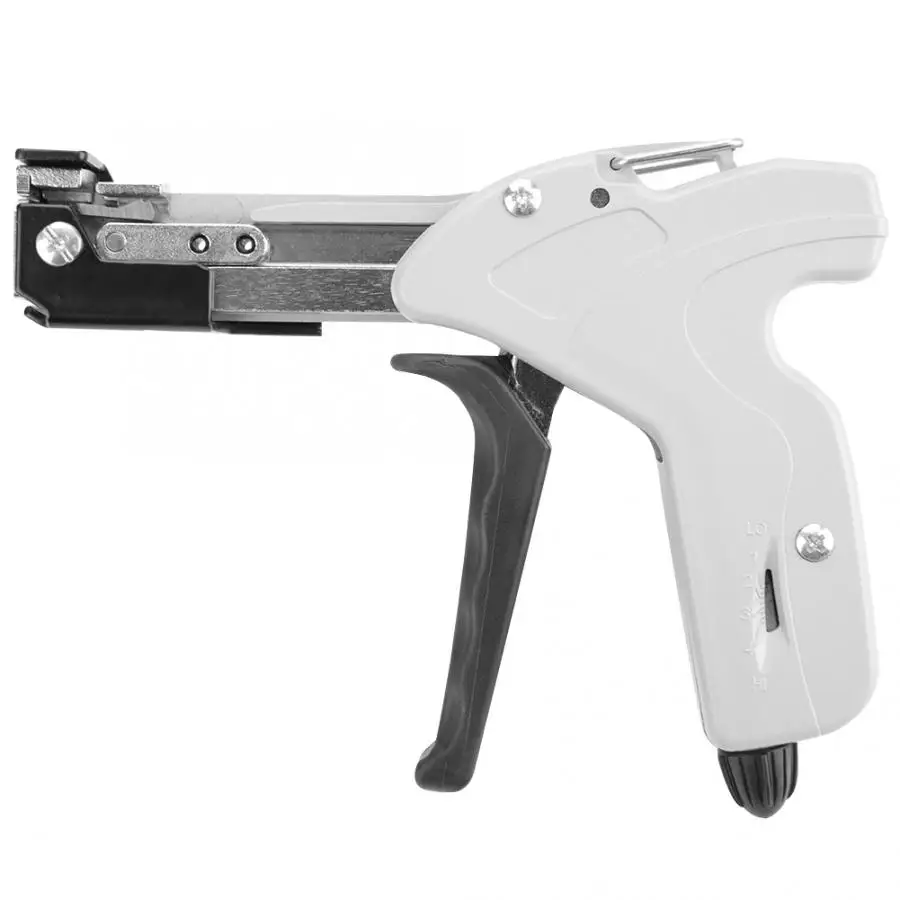 

Stainless Steel Cable Tie Gun Adjustable Tension Fastening Tool Automatic Cutter Cable Tie Gun