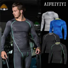 Весенние мужские рыбные весы с напечатанным базовым слоем фитнес-боди корректирующая фигуру Одежда дышащая быстросохнущая компрессионная Термобелье Топ