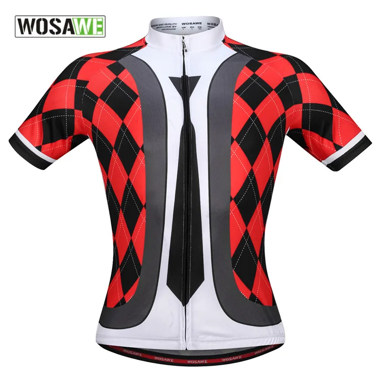 Clearance! WOSAWE Men Cycling Jersey MTB Mountain Road Bike Jersey Thermal Fleece Cycling Jacket Downhill Triathlon Bike Shirt - Цвет: BL214