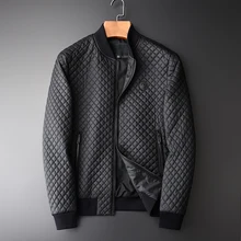 Minglu Мужская парка высокого качества со стоячим воротником, приталенная зимняя мужская куртка размера плюс 4xl, модное повседневное черное мужское зимнее пальто