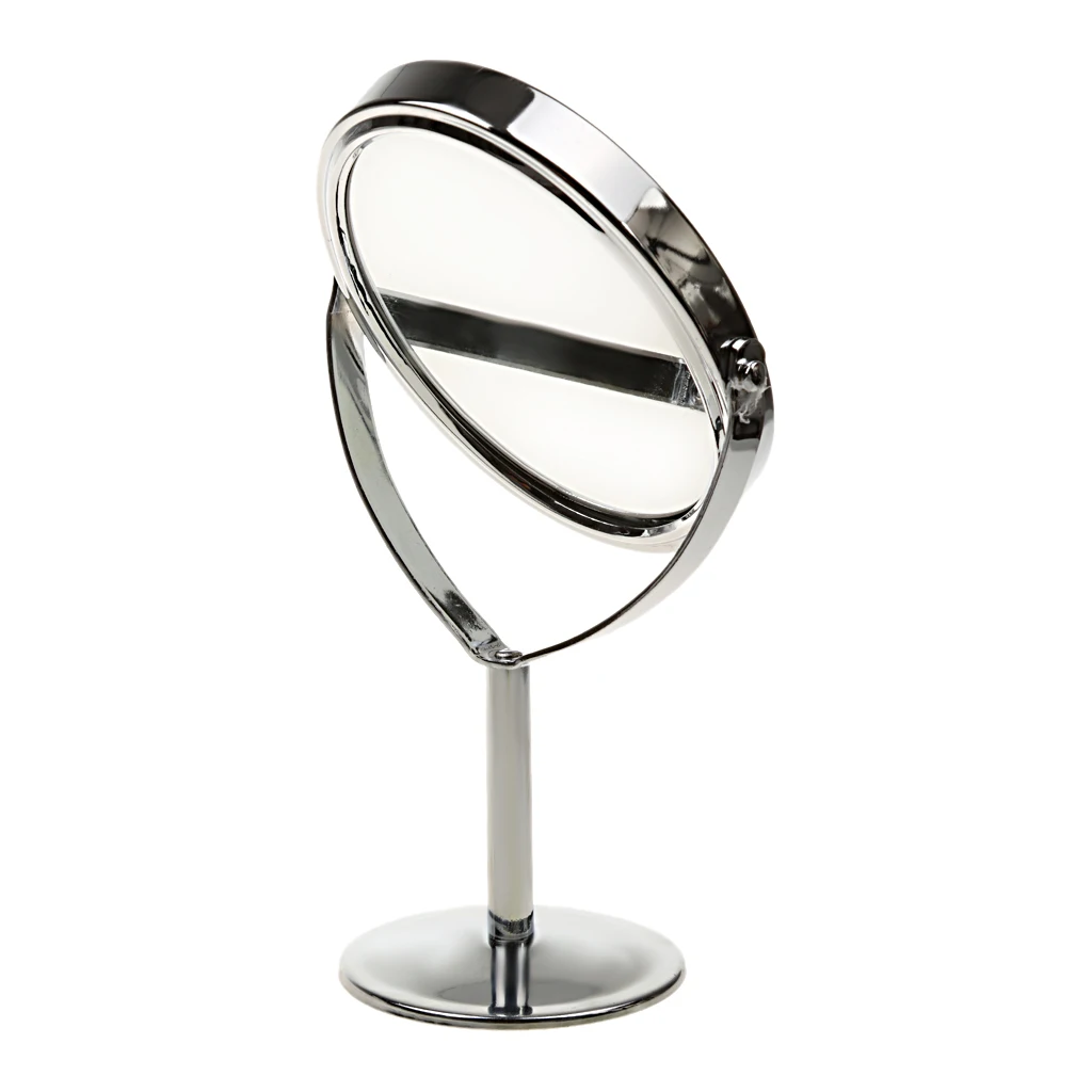 New Arrive Free Stand Double Sided Makeup Cosmetic Mirror 1X 2X Magnifying Stand Mirror High Quality Stainless Steel & Glass