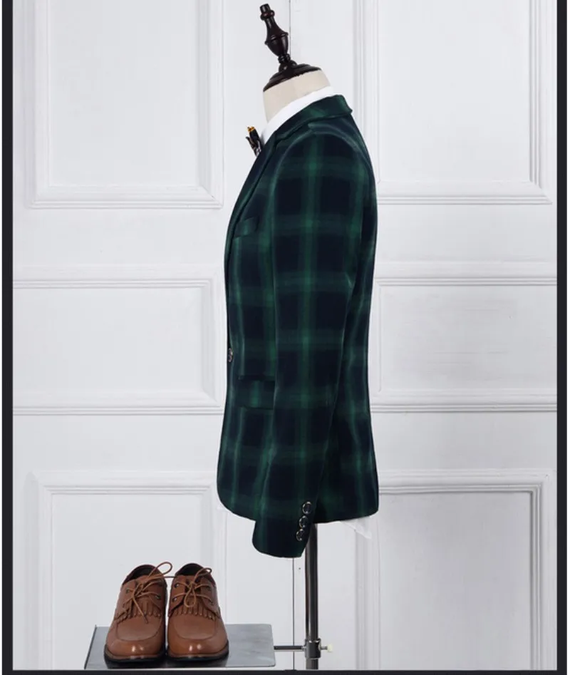 Весна стиль мужские повседневные мужские блейзеры высокого качества Модные клетчатые Костюмы Пальто Куртка мужская свободного кроя блейзер
