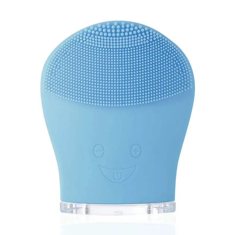 Ultrasonic Silicone Facial Cleansing Brush Rechargeable Mini Vibrating