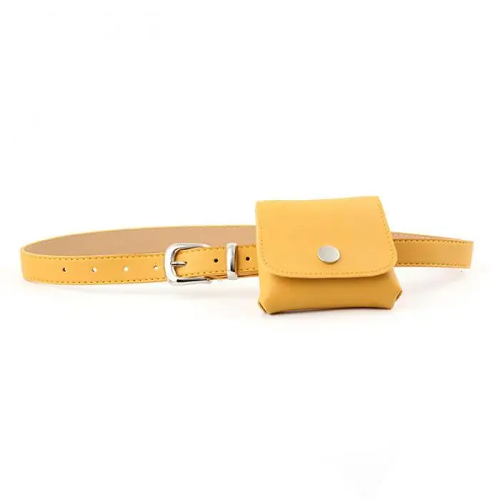 1 Pcs Woman Buckle Waist Belt Bag PU Leather Adjustable Waist Belts Bag BS88