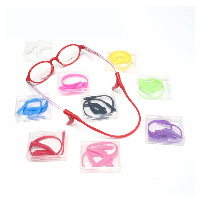 Новые полки мягкие очки Силиконовые скользящие рукавные наушники фиксированная веревка цепочка для очков многоцветные дополнительные очки аксессуары-25